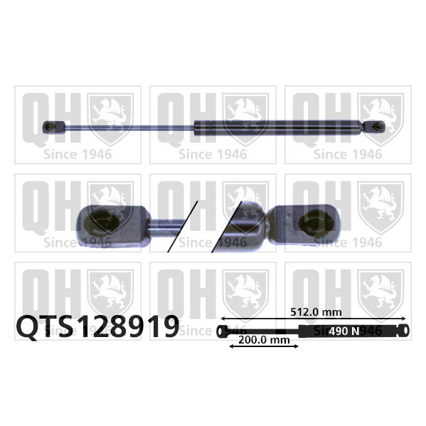 Vérin De Coffre Quinton Hazell Qts128919