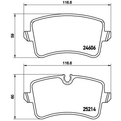 4 Plaquettes De Frein Brembo P85119