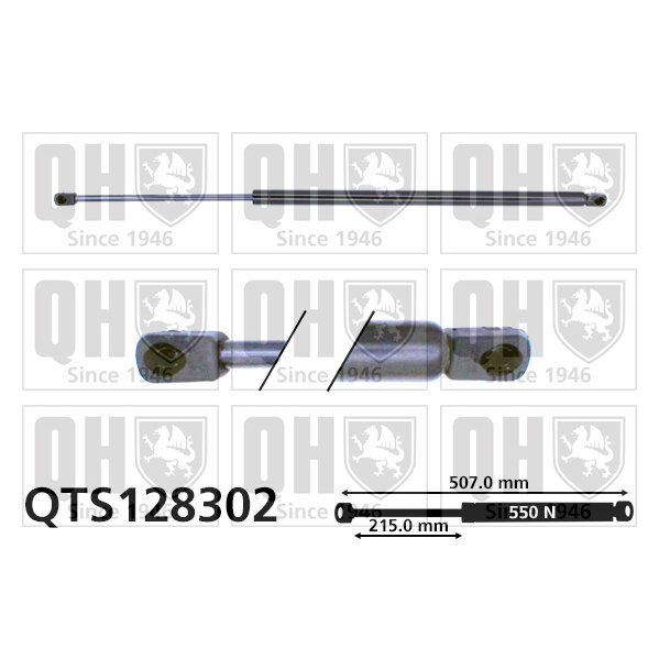 Vérin De Coffre Quinton Hazell Qts128302