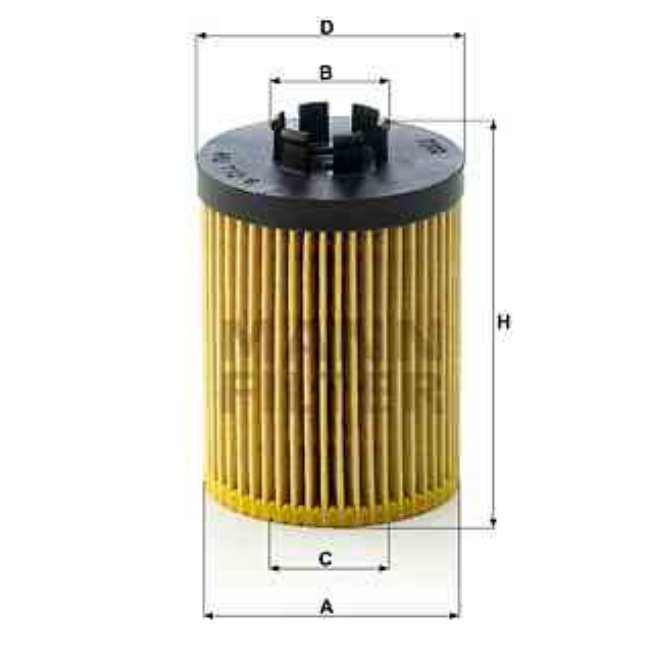 Filtre À Huile Mann-filter Hu712/8x