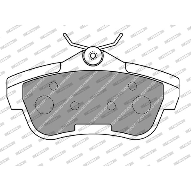 4 Plaquettes De Frein Ferodo Fvr1772