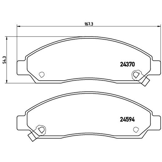 4 Plaquettes De Frein Brembo P34005