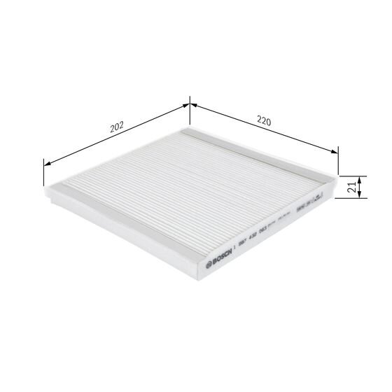 Filtre D'habitacle Pollen Bosch M2063