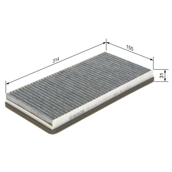 Filtre D'habitacle À Charbon Actif Bosch R2307