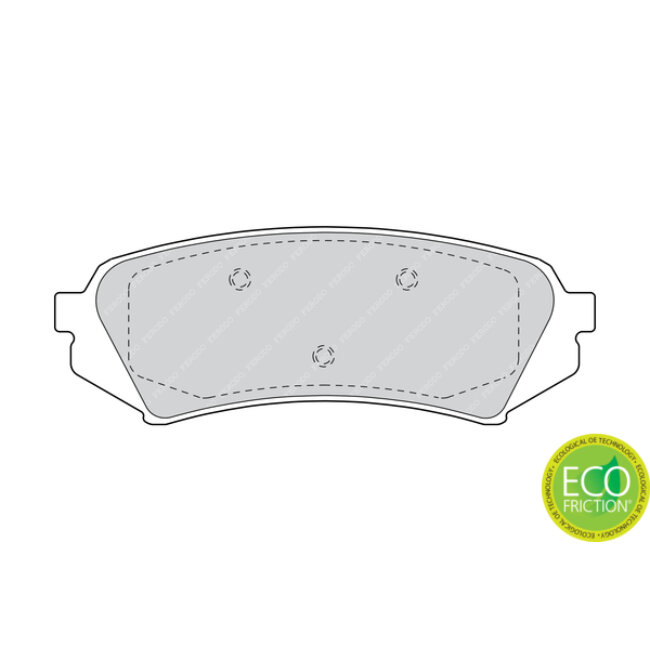 4 Plaquettes De Frein Ferodo Fdb1457