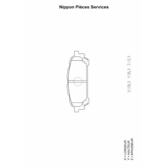 4 Plaquettes De Frein Nps S361u09