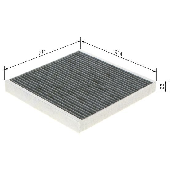Filtre D'habitacle À Charbon Actif Bosch R2499