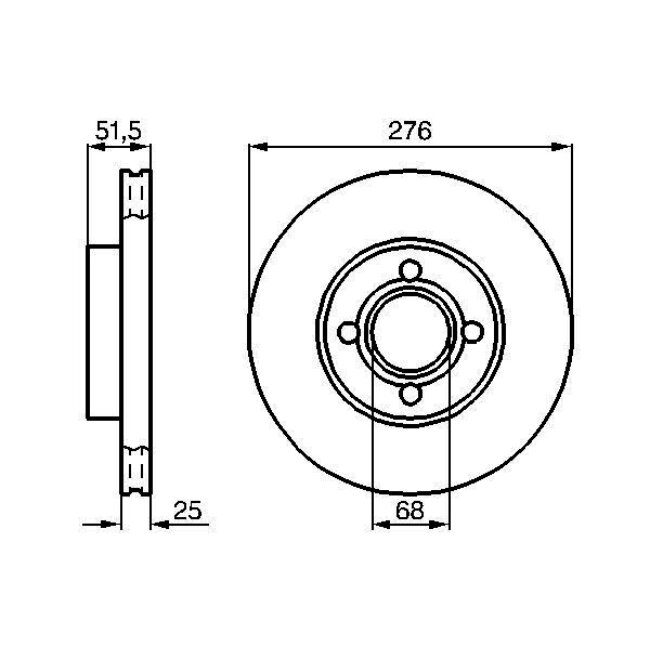 2 Disques De Frein Bosch 0986478549