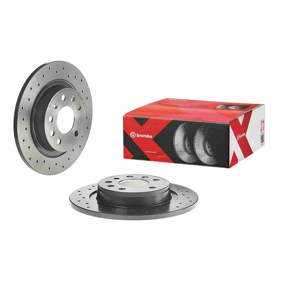 2 Disques De Frein Brembo Xtra Vernis Uv 08.9511.1x
