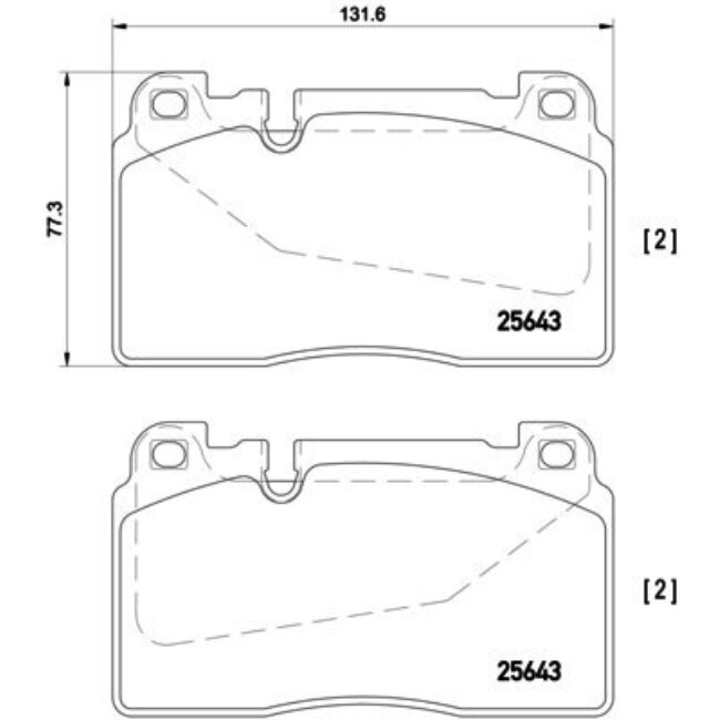 4 Plaquettes De Frein Brembo P85123