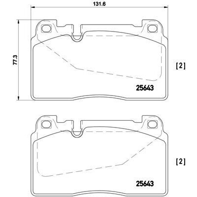 4 Plaquettes De Frein Brembo P85123