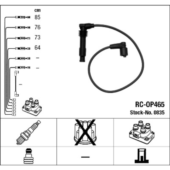 Faisceau D'allumage Ngk Rc-op465