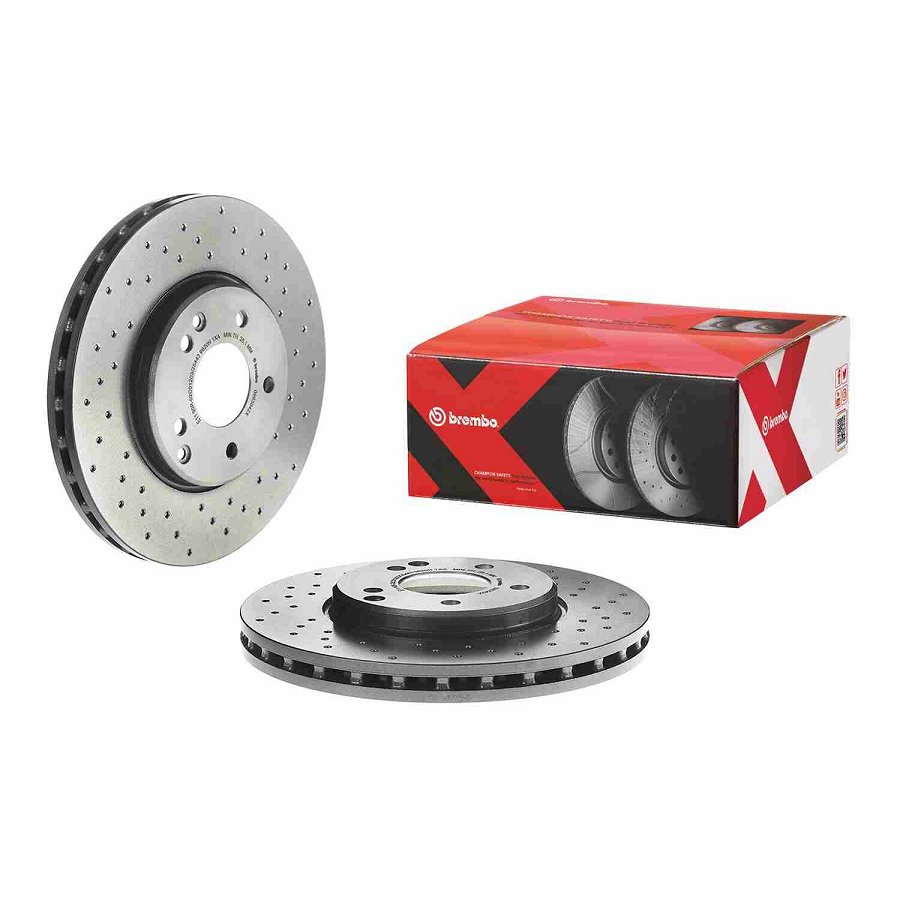2 Disques De Frein Brembo Xtra Vernis Uv 09.8304.2x