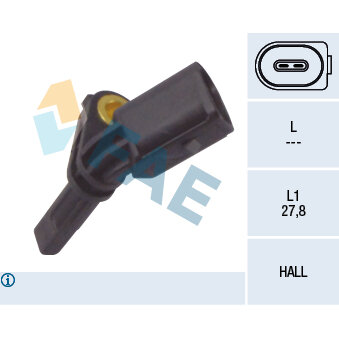 Capteur De Vitesse De Roue Abs Fae 78110f