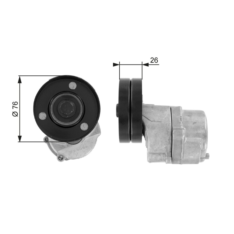 7803-21207 GATES DriveAlign T36107 Poulie, Tendeur De