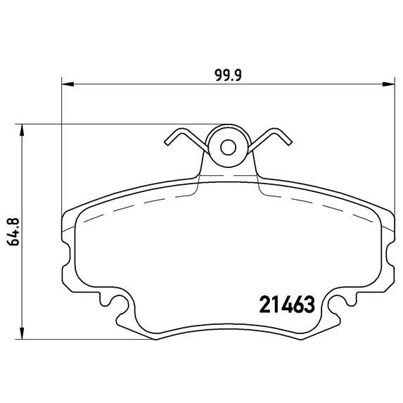 4 Plaquettes De Frein Brembo P68038