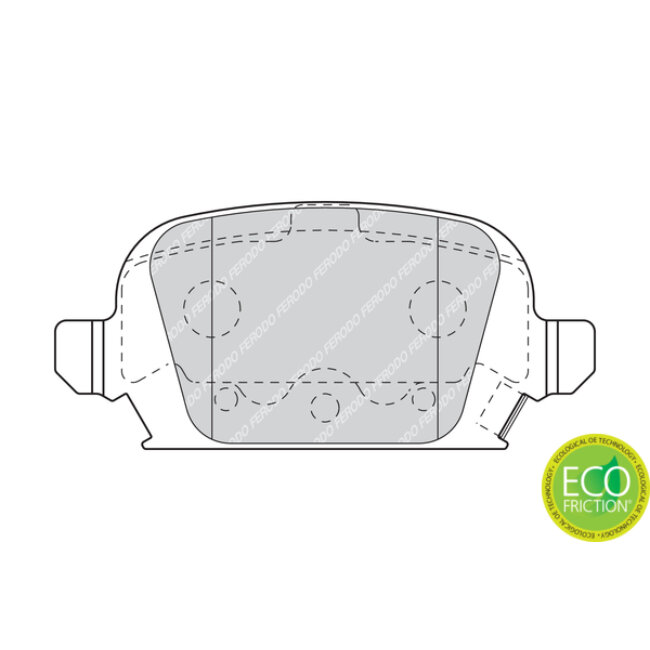 4 Plaquettes De Frein Ferodo Fdb1472