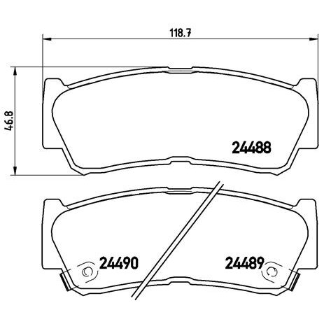 4 Plaquettes De Frein Brembo P30037