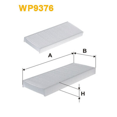 Filtre D'habitacle Standard Wix Filters Wp9376