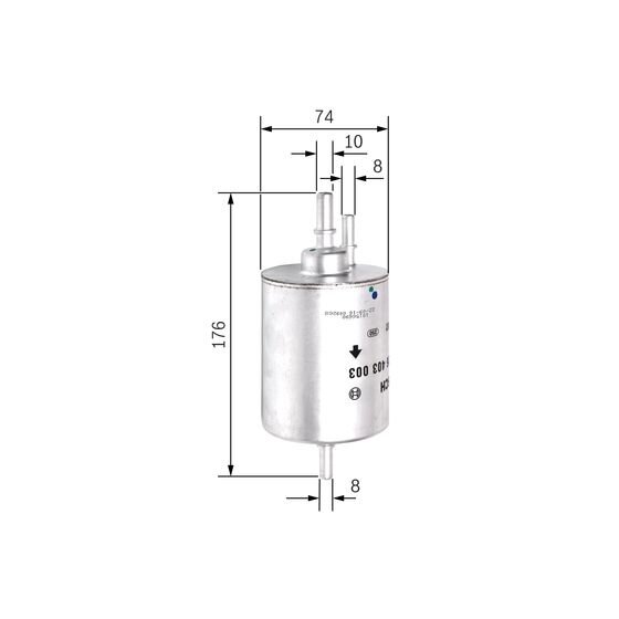 Filtre À Carburant Bosch F026403003