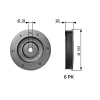 TVD1217A GATES DriveAlign 7845-20217 Poulie damper (vilebrequin
