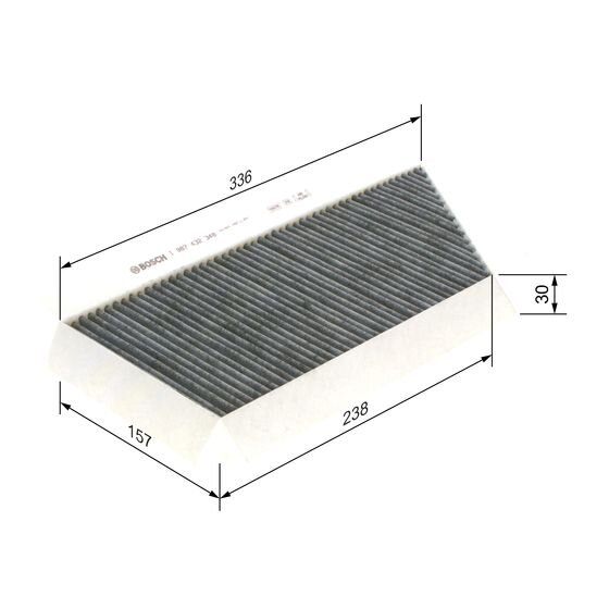 Filtre D'habitacle À Charbon Actif Bosch R2348