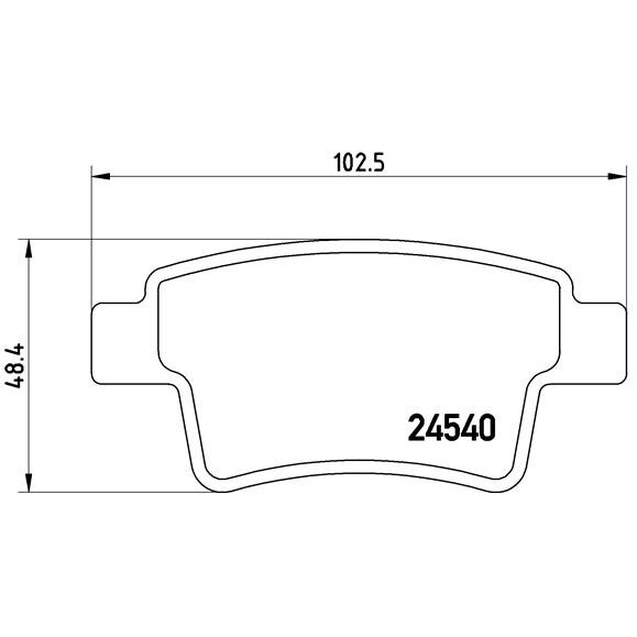 4 Plaquettes De Frein Brembo P61085