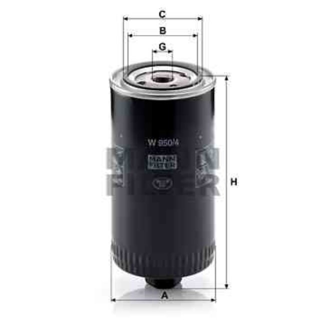 Filtre À Huile Mann-filter W950/4