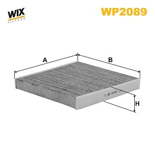 Filtre D'habitacle Charbon Actif Wix Filters Wp2089