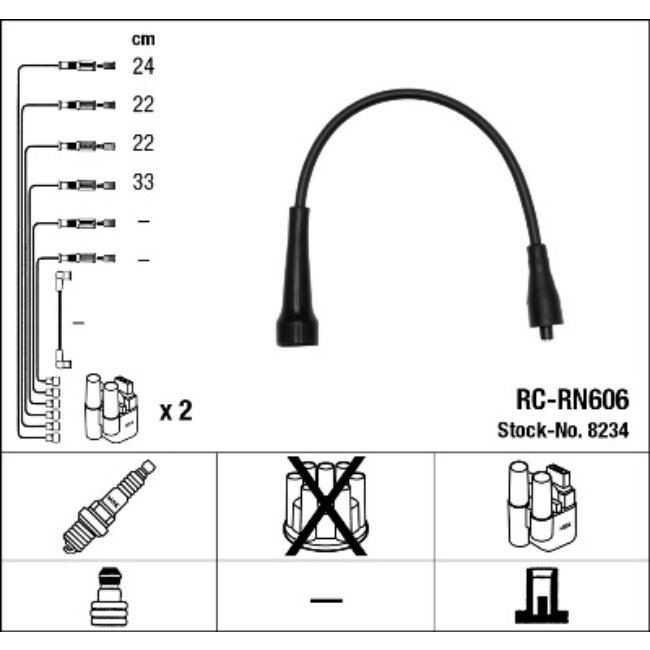 Faisceau D'allumage Ngk Rc-rn606
