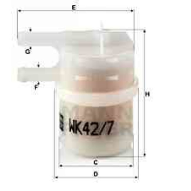 Filtre À Carburant Mann-filter Wk42/7