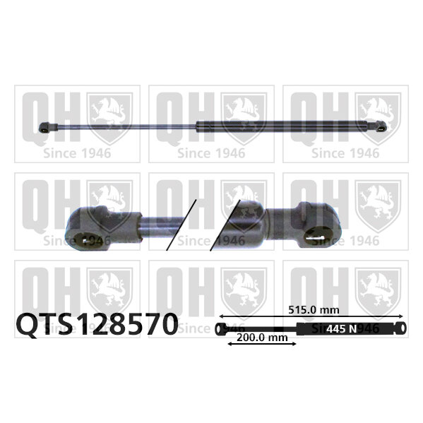 Vérin De Coffre Quinton Hazell Qts128570