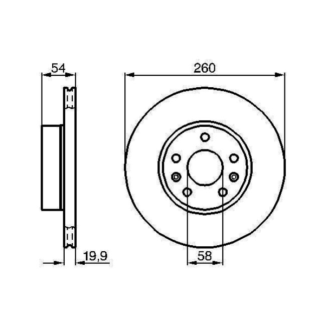 2 Disques De Frein Bosch 0986478218