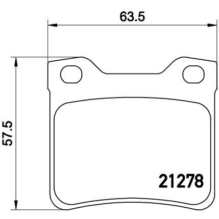4 Plaquettes De Frein Brembo P61058