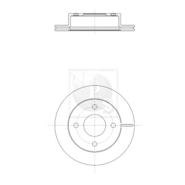 1 Disque De Frein Nps N330n59