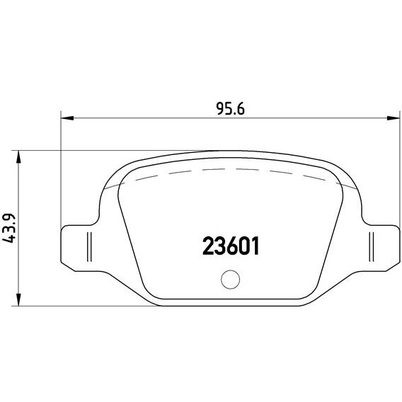 4 Plaquettes De Frein Brembo P23064