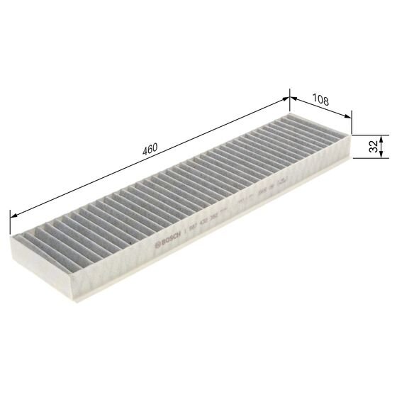 Filtre D'habitacle À Charbon Actif Bosch R2382