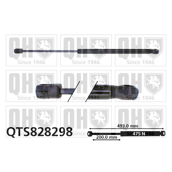 Vérin De Coffre Quinton Hazell Qts828298