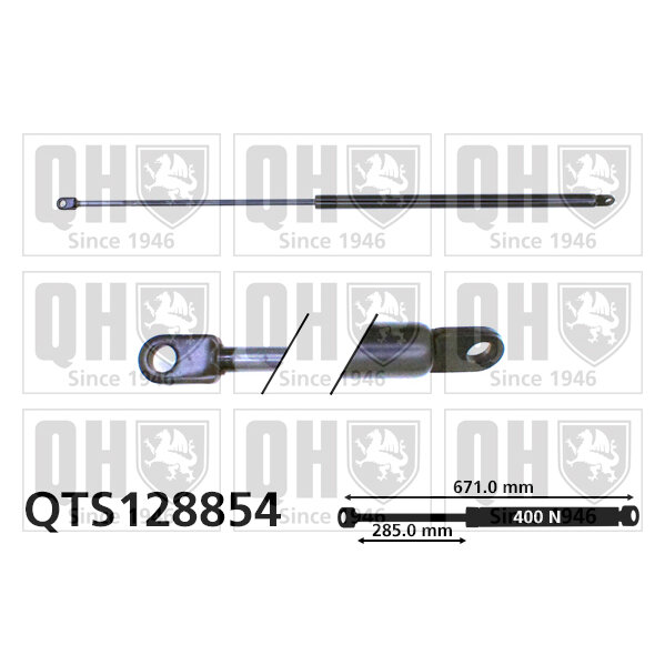 Vérin De Coffre Quinton Hazell Qts128854