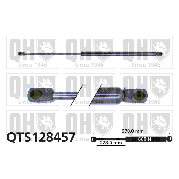 Vérin De Coffre Quinton Hazell Qts128457