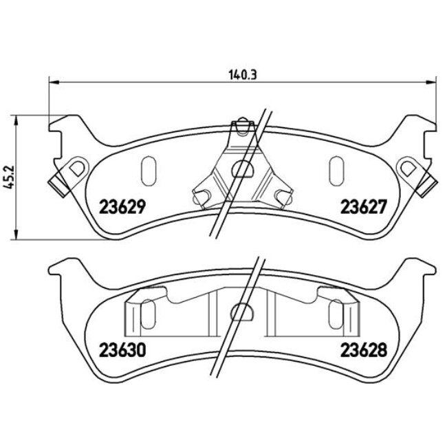4 Plaquettes De Frein Brembo P24042