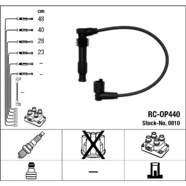 Faisceau D'allumage Ngk Rc-op440