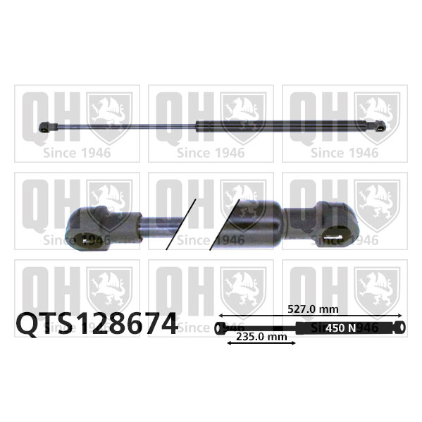Vérin De Coffre Quinton Hazell Qts128674