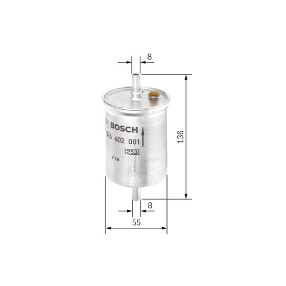 Filtre À Carburant Bosch F026402001