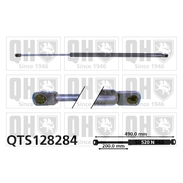 Vérin De Coffre Quinton Hazell Qts128284