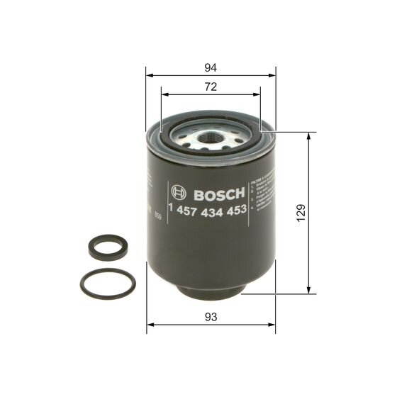 Filtre À Carburant Bosch 1457434453