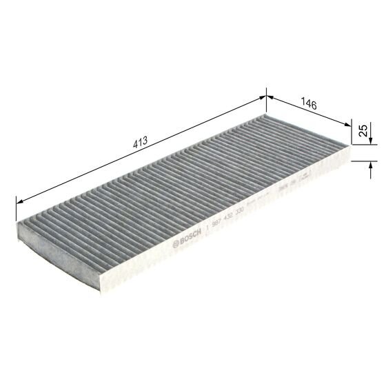 Filtre D'habitacle À Charbon Actif Bosch R2330