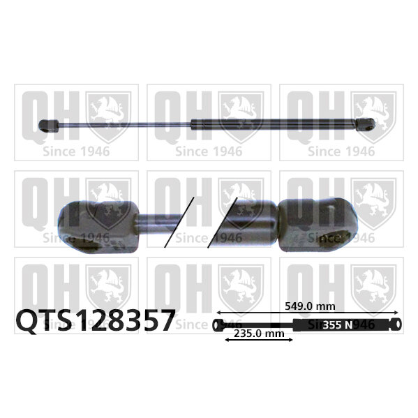 Vérin De Coffre Quinton Hazell Qts128357