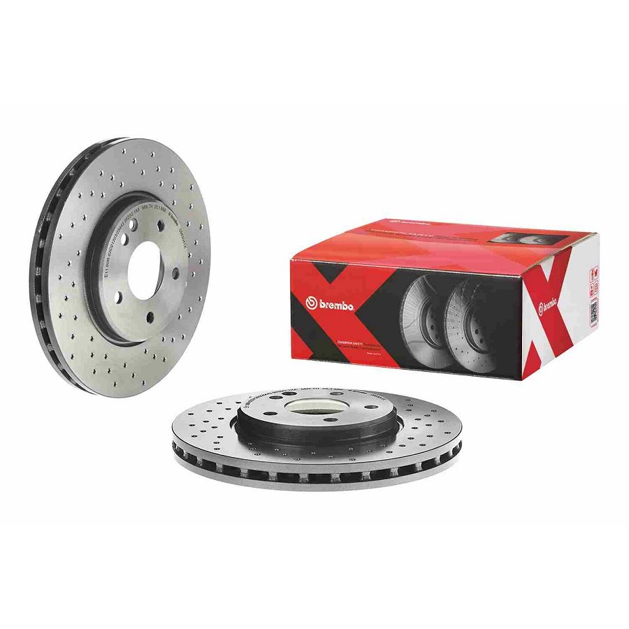 2 Disques De Frein Brembo Xtra Vernis Uv 09.8304.1x