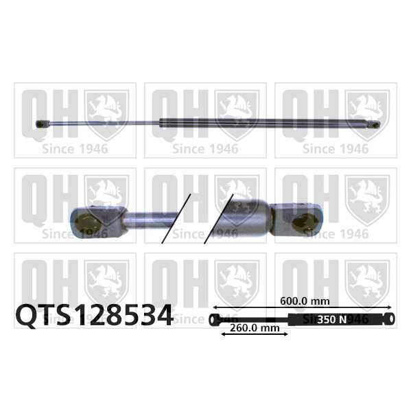 Vérin De Coffre Quinton Hazell Qts128534
